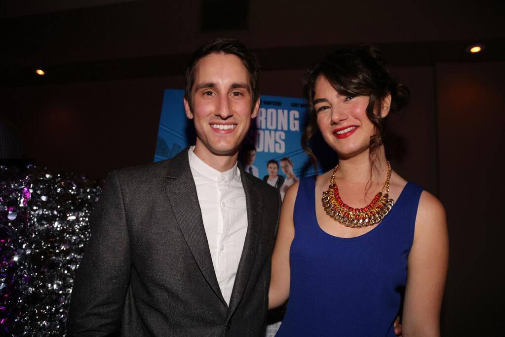 Actors Denis Theriault and Katie Boland at the C-Lounge TIFF 