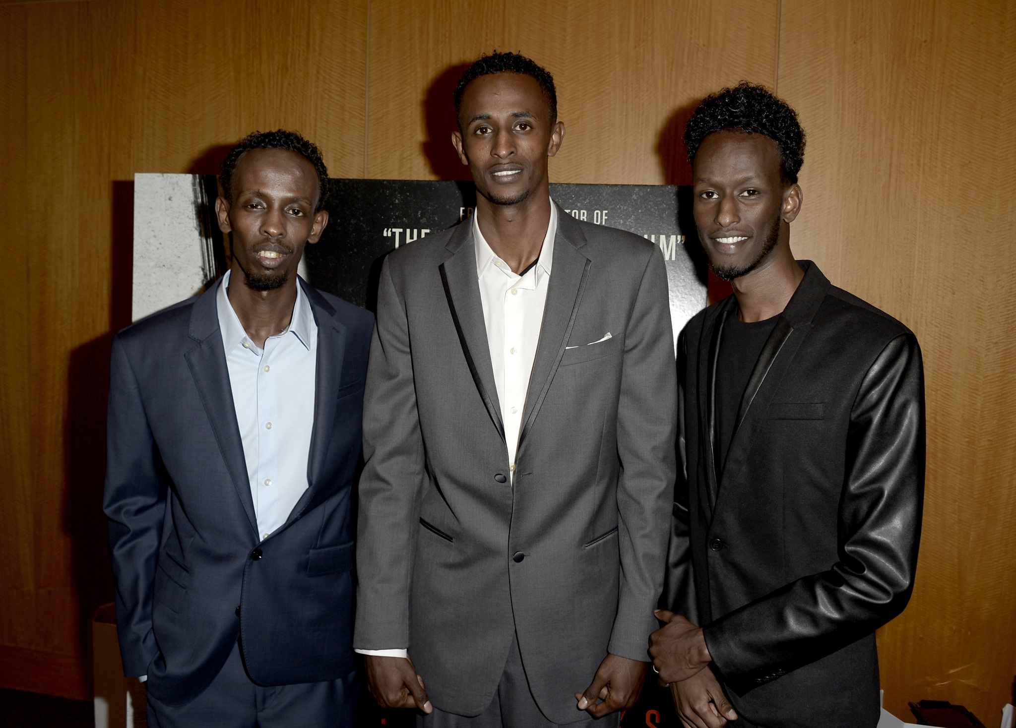 Faysal Ahmed, Barkhad Abdi and Mahat M. Ali at event of Kapitonas Phillips (2013)