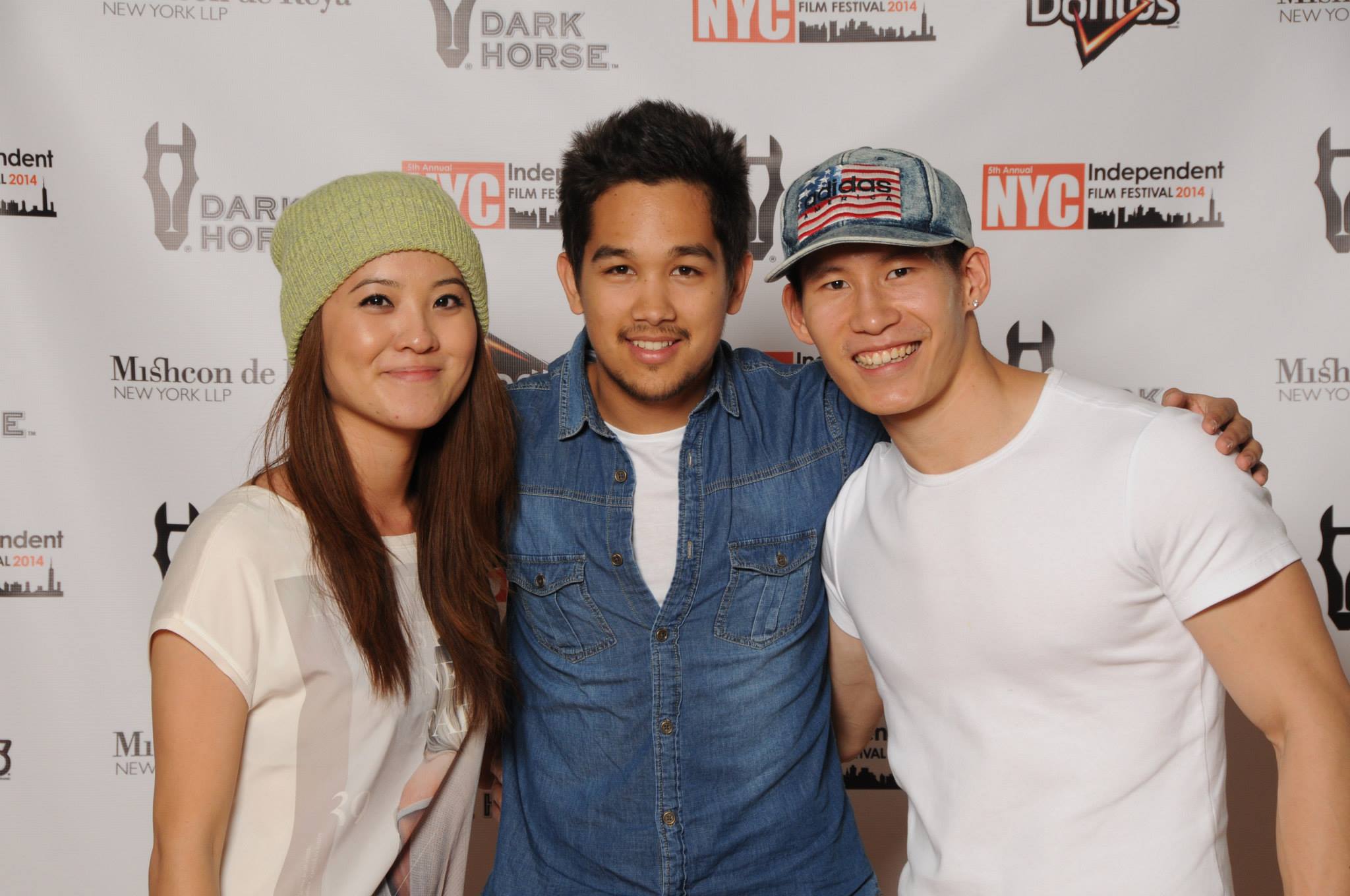 Chris Chung with Mio Tashiro and Bruce Chong at the New York City Independent Film Festival