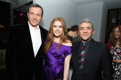 Amy Adams, Robert A. Iger and Daniel Battsek