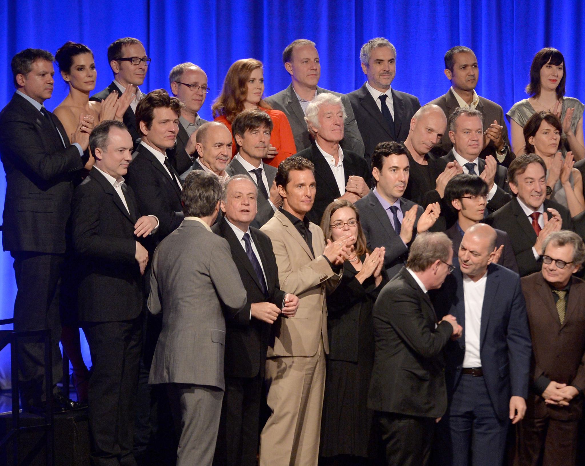 Sandra Bullock, Matthew McConaughey, Thomas Newman, Roger Deakins, Amy Adams, Alfonso Cuarón and Jonathan Gordon