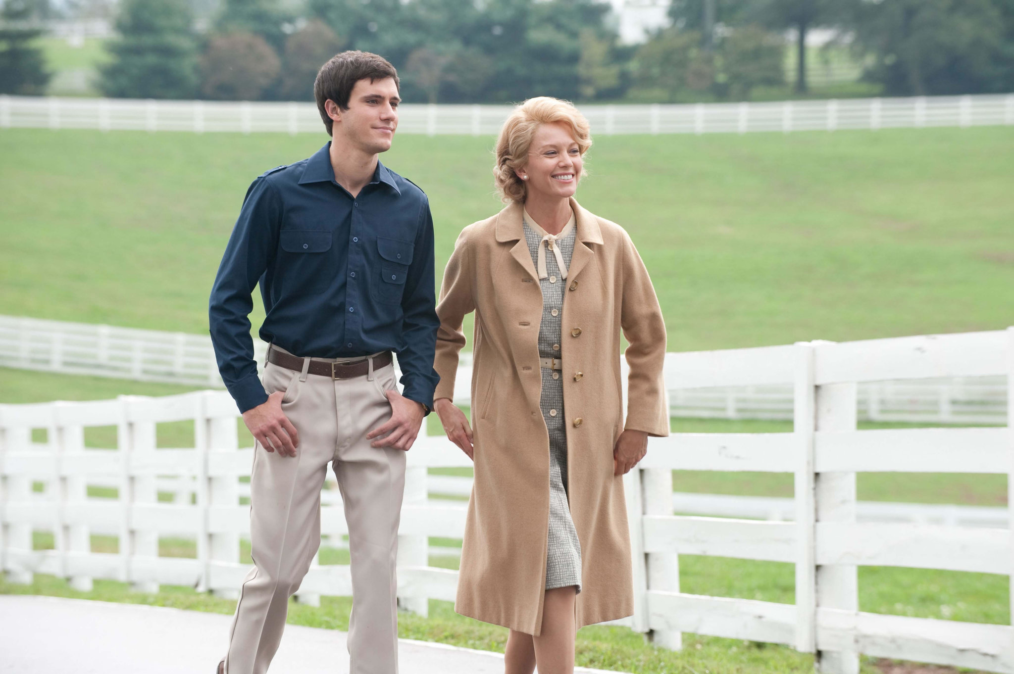 Still of Diane Lane and Drew Roy in Secretariat (2010)