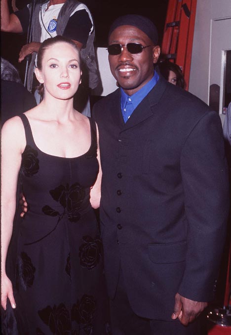 Diane Lane and Wesley Snipes at event of Murder at 1600 (1997)