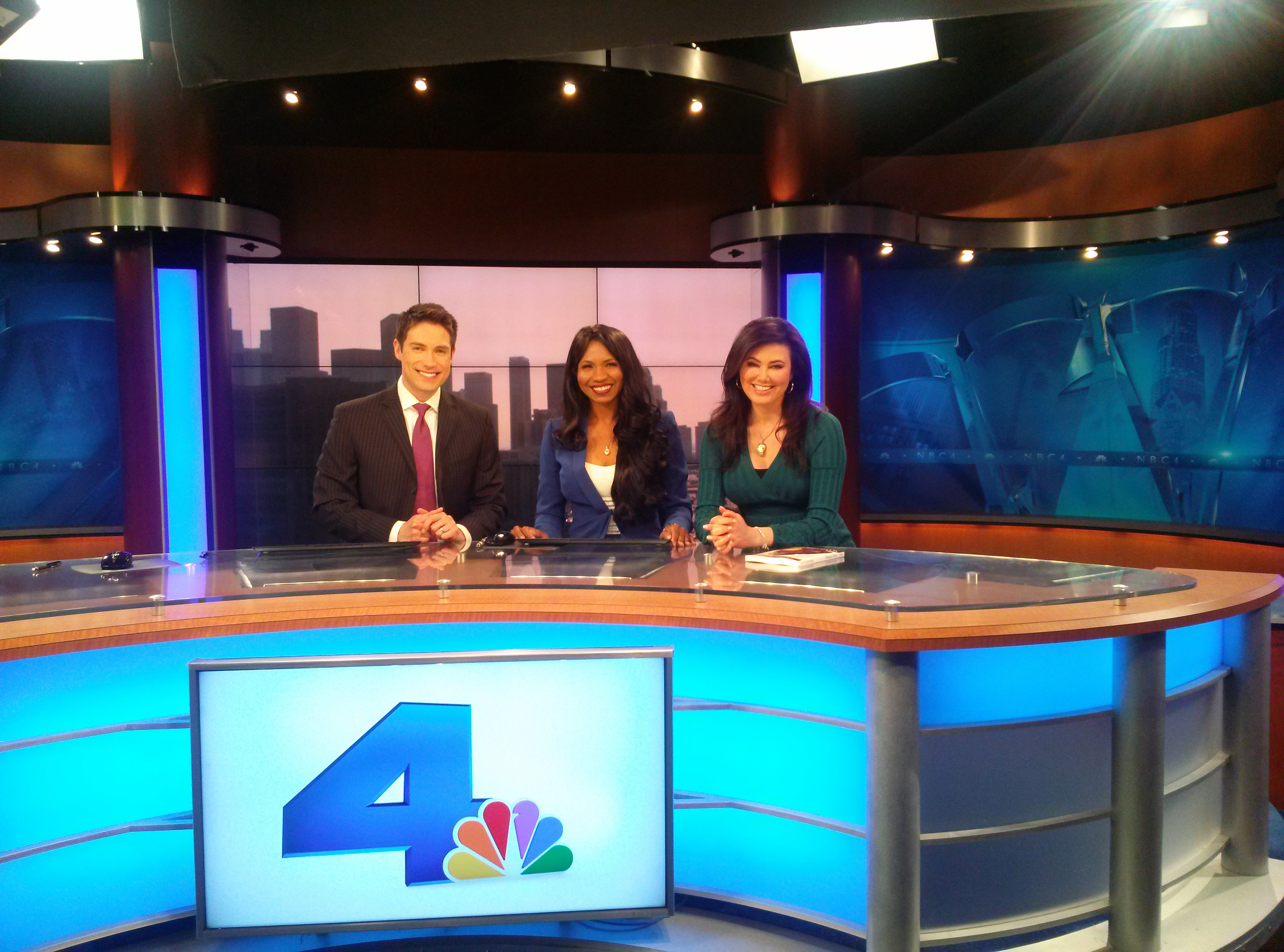 Olympia LePoint as a Guest Expert on NBC News in Los Angeles with Lucy Noland and Whit Johnson.