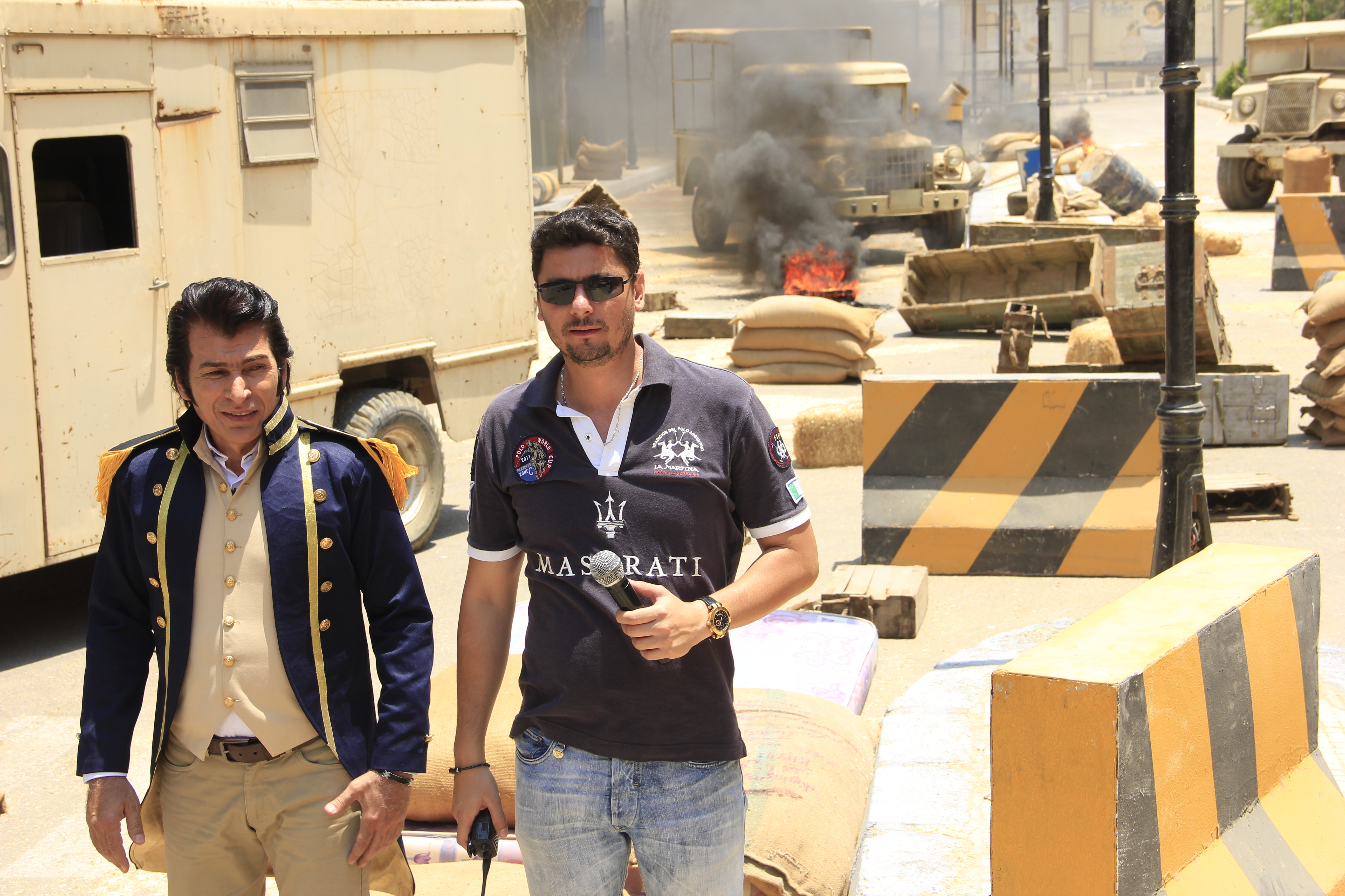 Ali Abu Khumra in Location The Biggest Liar - shooting