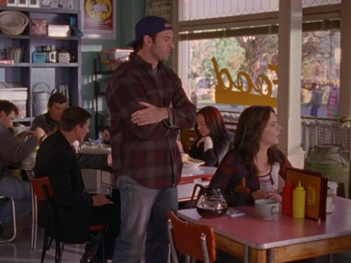 Still of Lauren Graham and Scott Patterson in Gilmore Girls (2000)