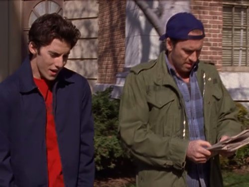 Still of Scott Patterson and Milo Ventimiglia in Gilmore Girls (2000)