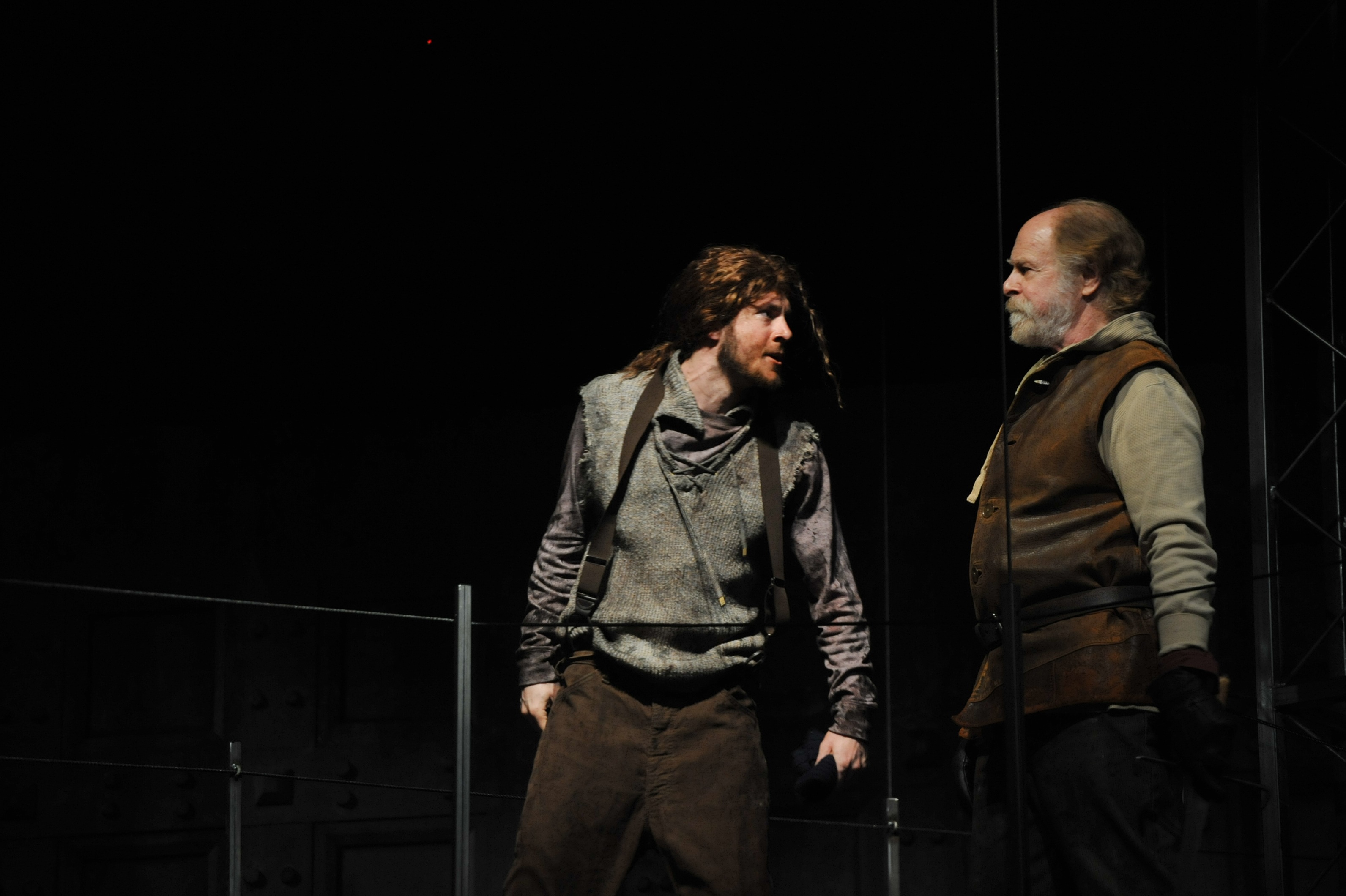 Josh Tobin with David Adamson in Henry V (PlayMakers Repertory Company)