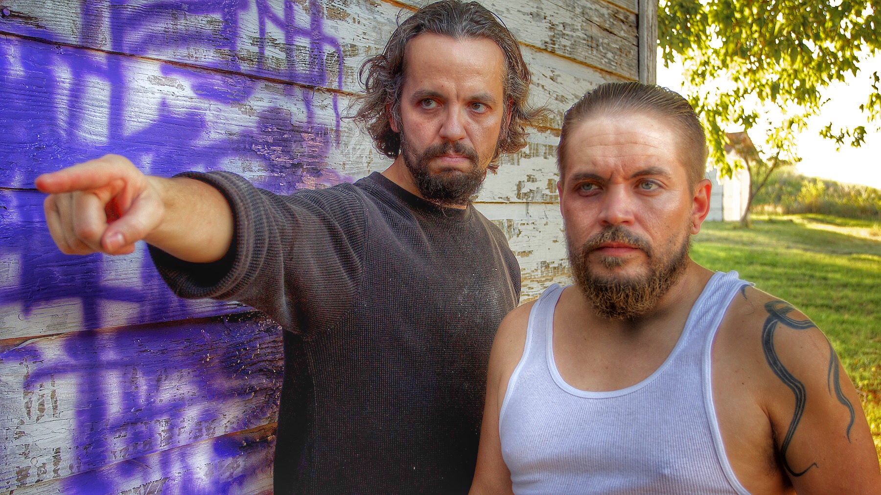 Todd Jenkins on the left as SHAWN in inHUMANE.