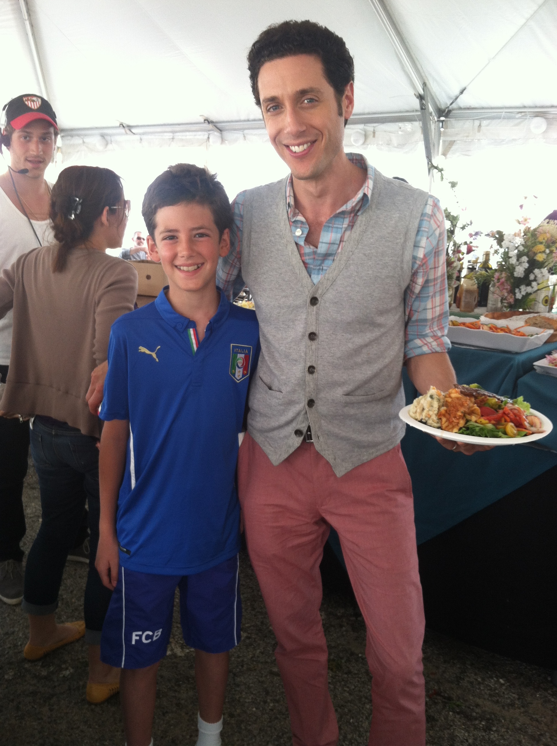Max Plush, Young Evan with Paulo Constanzo Evan from Royal Pains Season 6 Electric Youth July 22, 2014
