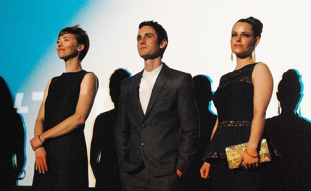Karine Vanasse, Denis Theriault and Emily Hampshire at the TIFF 2013 world premiere of 