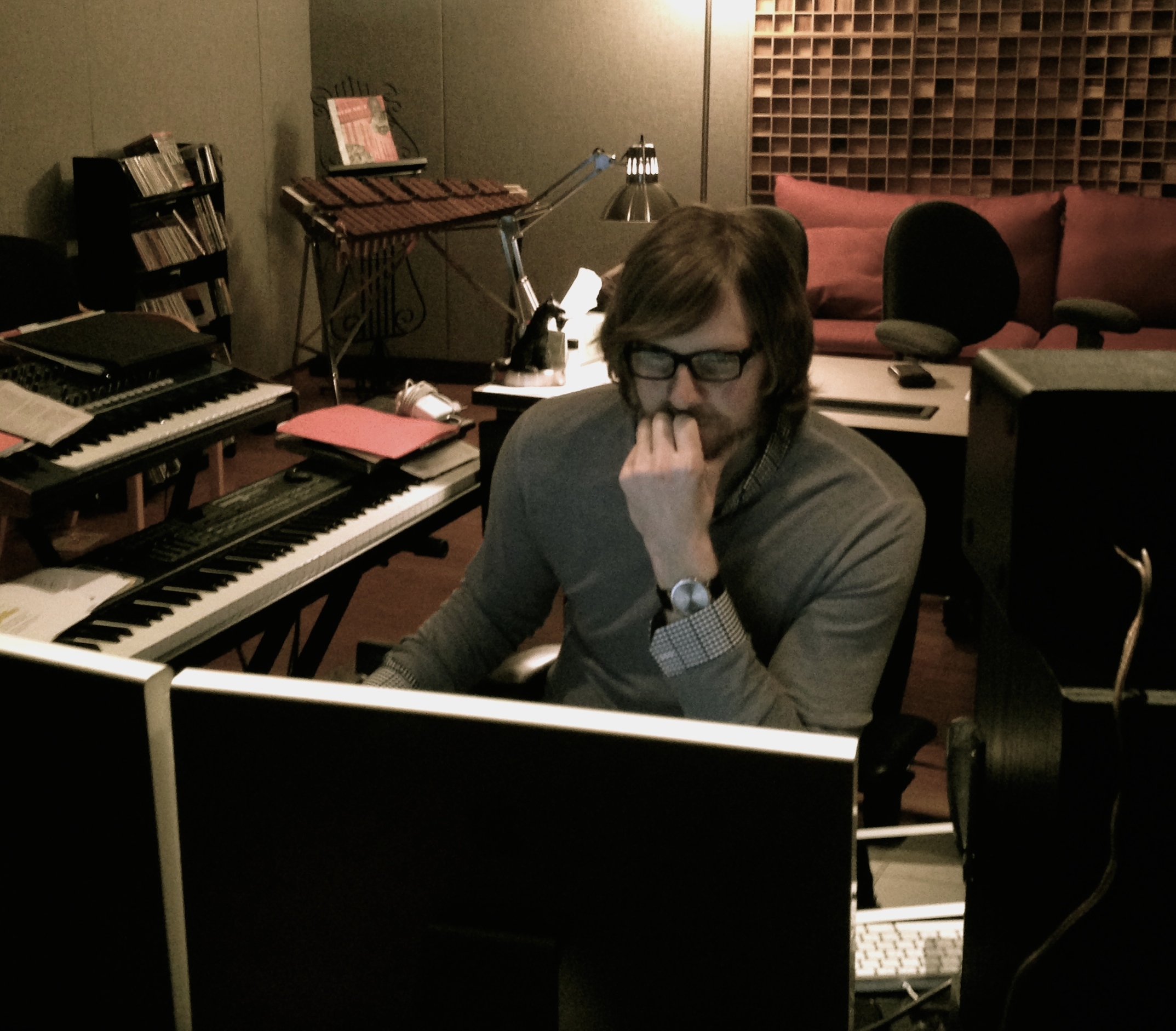 Composer/Sound Designer Jeff Gehlert in-studio at Brainstorm Media