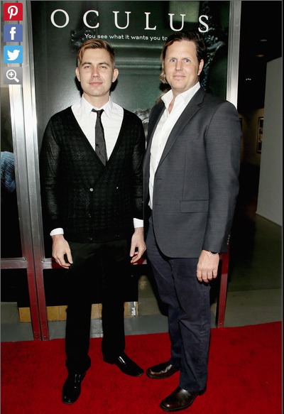 Taylor Newton Stewart & Andy Grush attend the LA Oculus Premiere