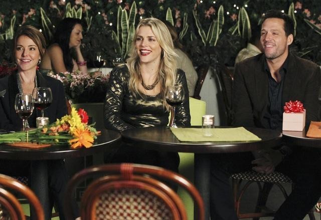 Still of Josh Hopkins, Busy Philipps and Christa Miller in Cougar Town (2009)