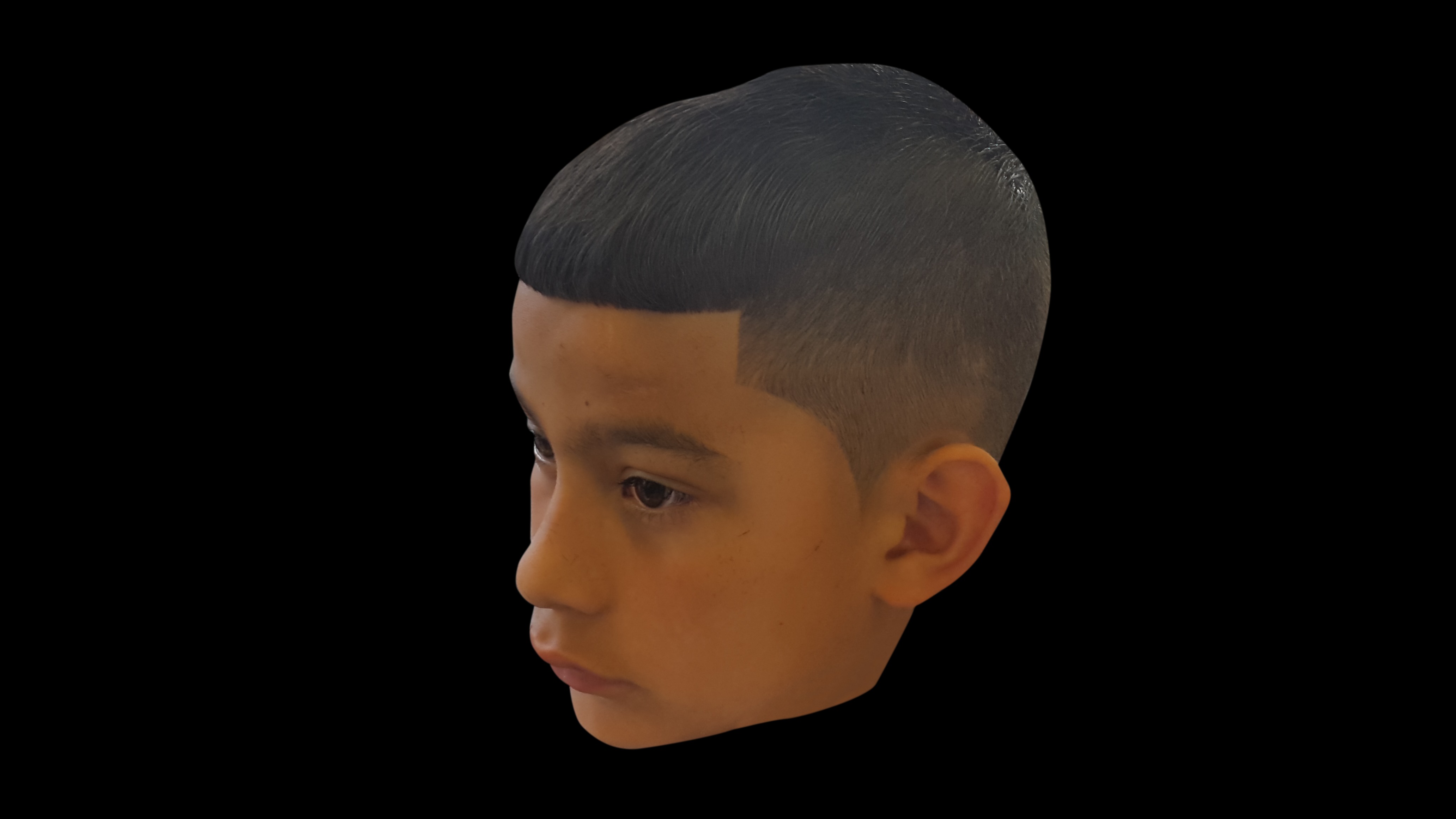 Young Boy with his school haircut