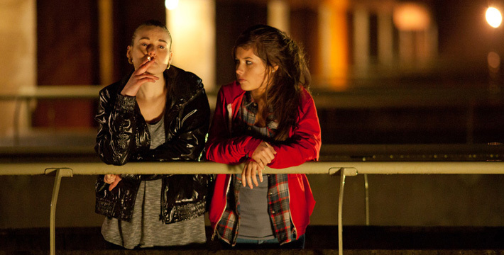 Still of Emma Hartley-Miller and Aimee Kelly in Sket (2011)