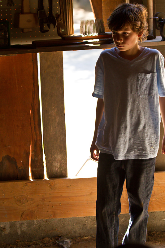 Tristan DeVan in a still from The Girl