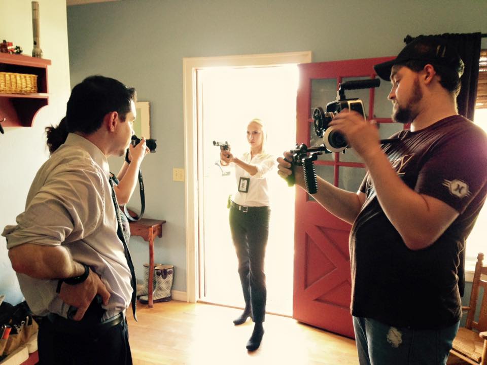BEHIND THE SCENES: Michaelene Stephenson as Agent Stephens in QUEEN OF THE UNDERGROUND