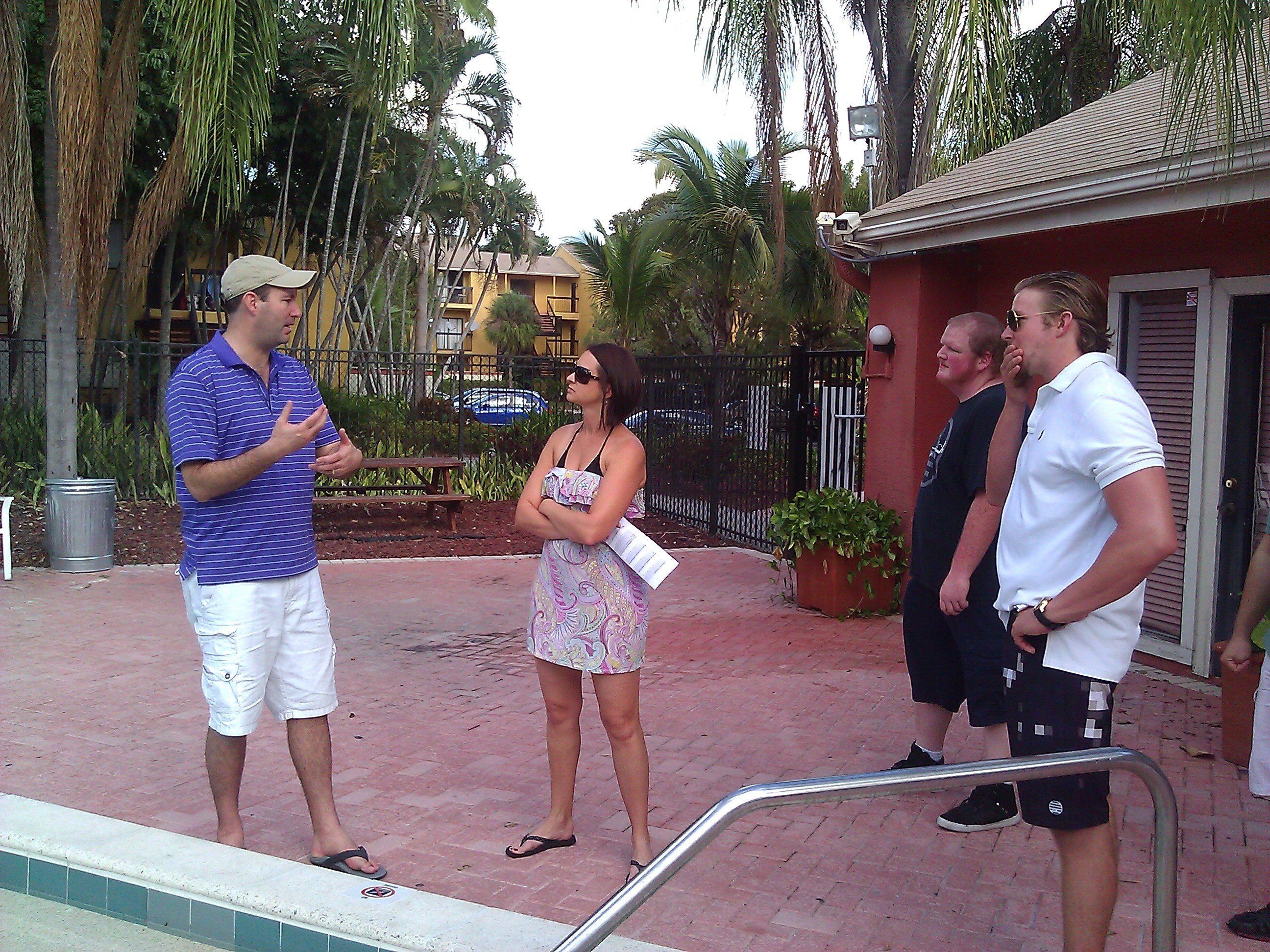 On the set of 'Her, Him & Them', filmed in Fort Myers, FL in 2013.
