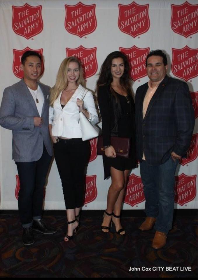 Chayce Lee, Taylor Carr, Tasha Boyd and L.J. Rivera at The Salvation Army Fundraiser Premier of The Little Boy movie.