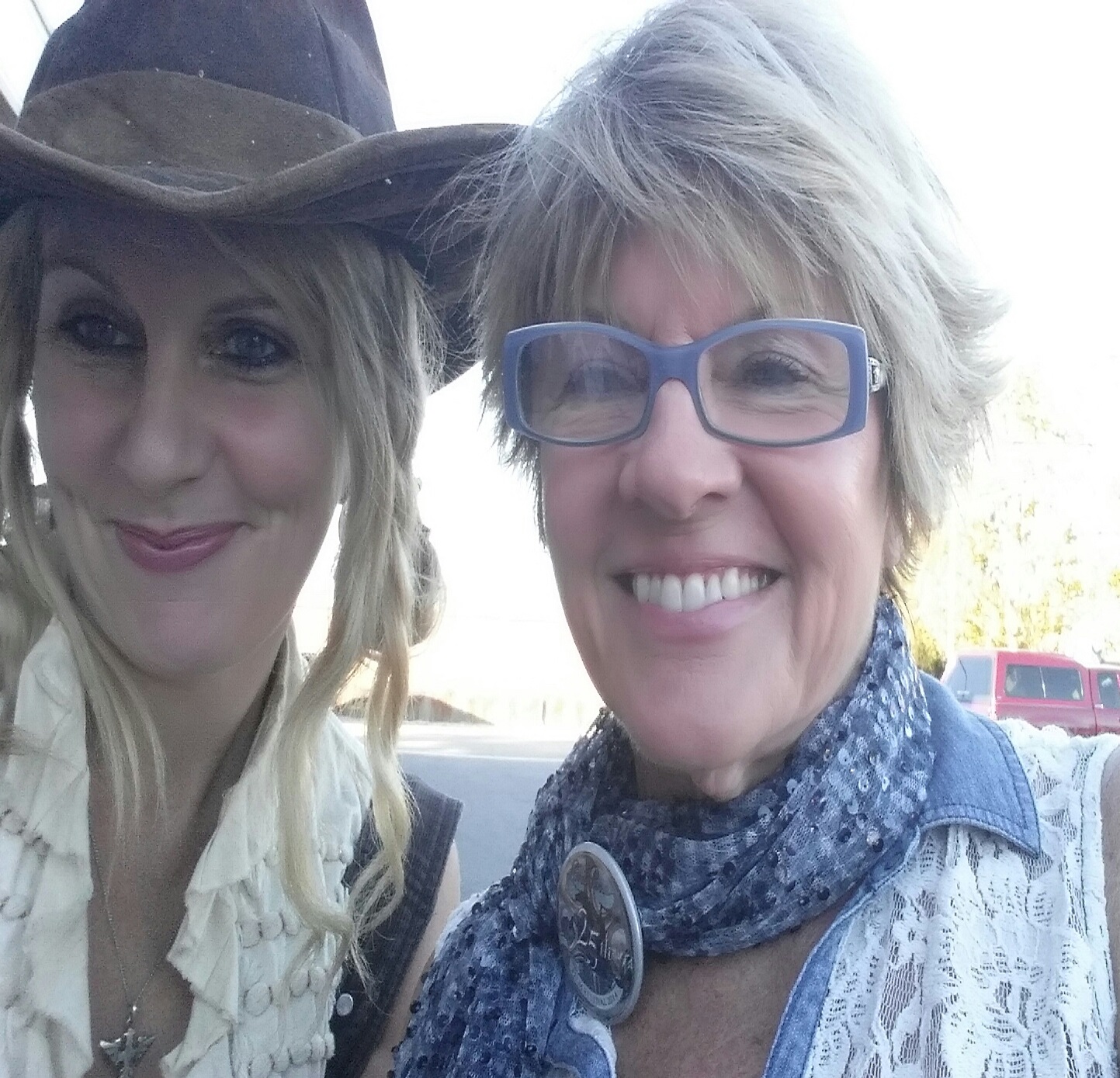 Amy Goodrich with Sandy Wise at the Lone Pine Film Festival, October 2014