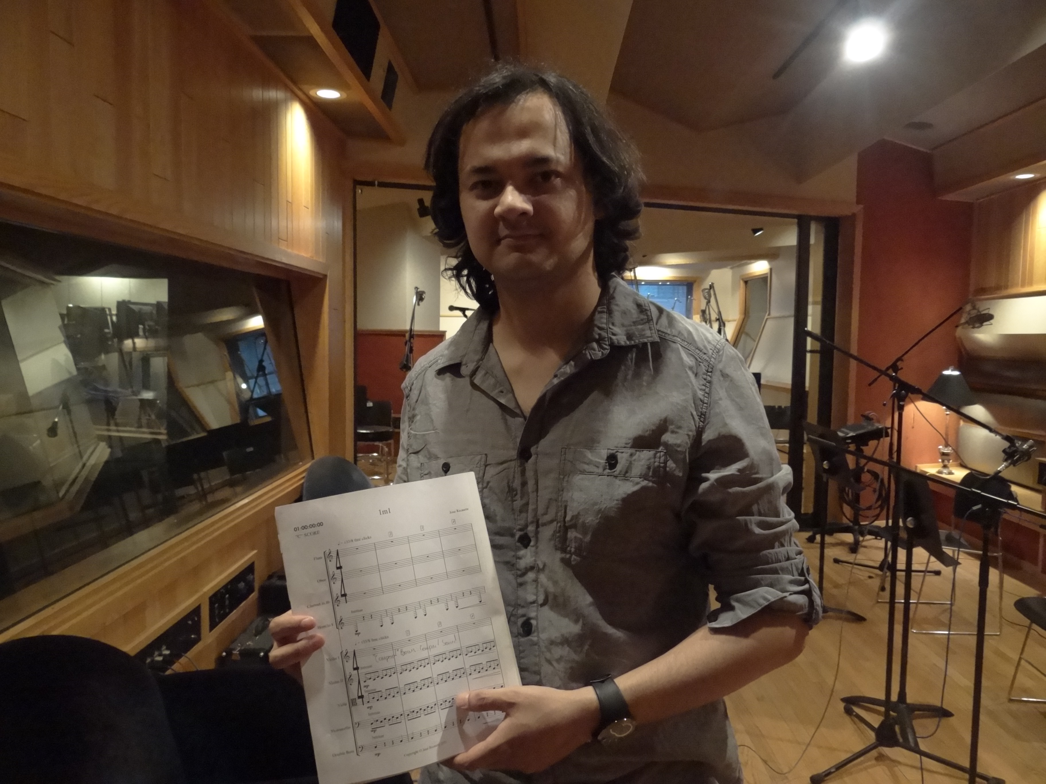 Jose Ricaurte at Chicago Recording Company recording 