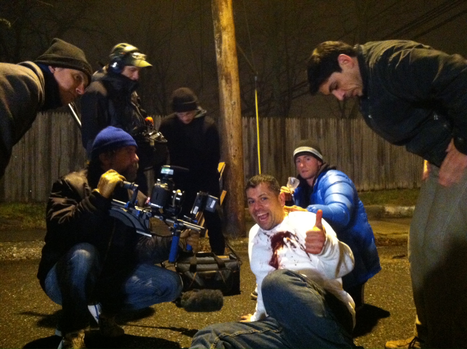 Between takes on Fatal Encounters