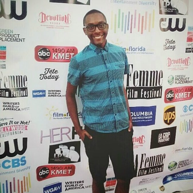 Greg Kennedy at the La Femme Film Festival supporting a film he was in entitled 