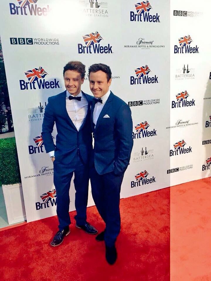 Matthew Postlethwaite and Jeffrey Postlethwaite at The British Consulate-General for the Launch of Brit Week in Los Angeles