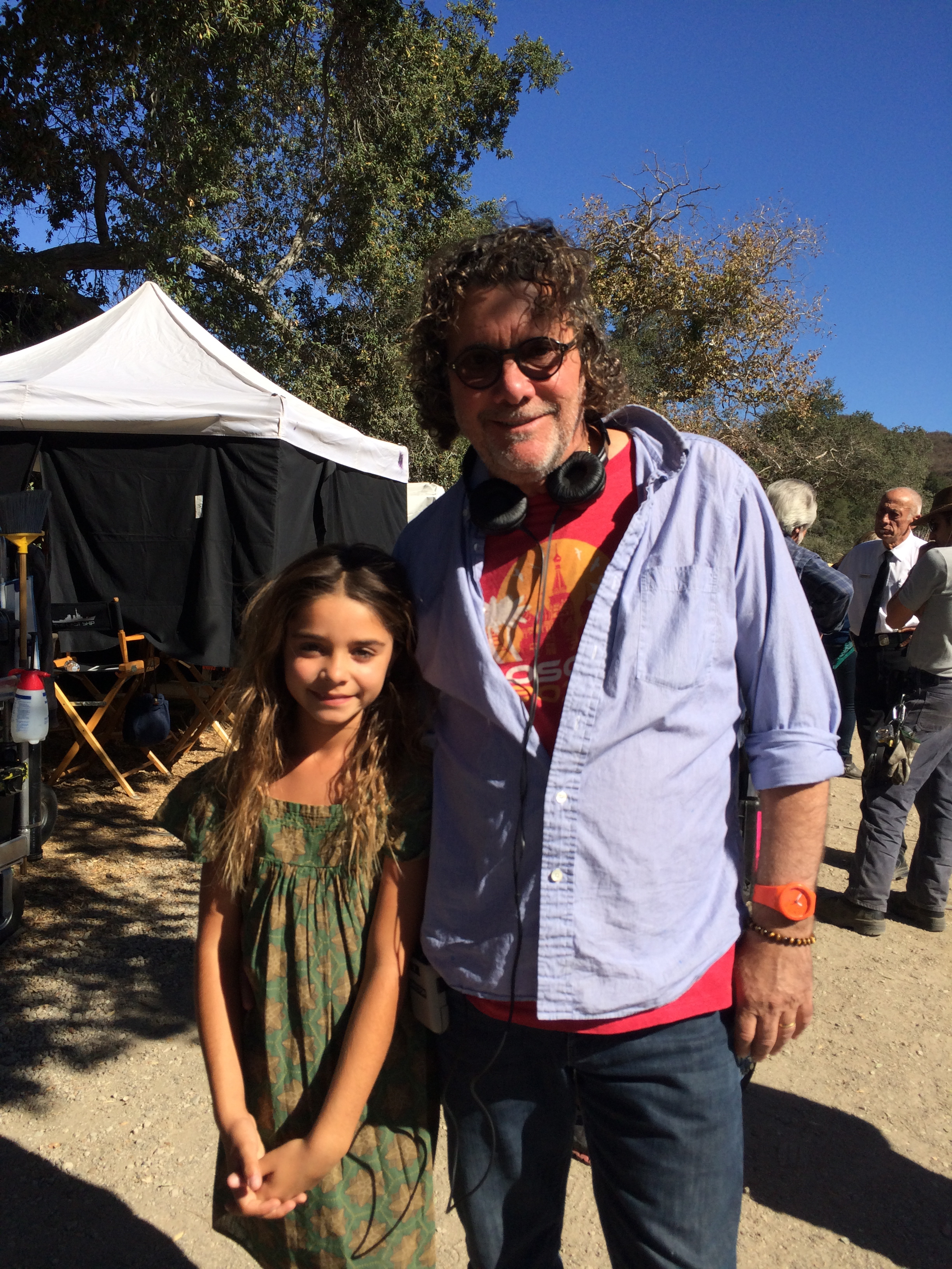 Director Jack Bender with young Rachel played by Naomi Lull