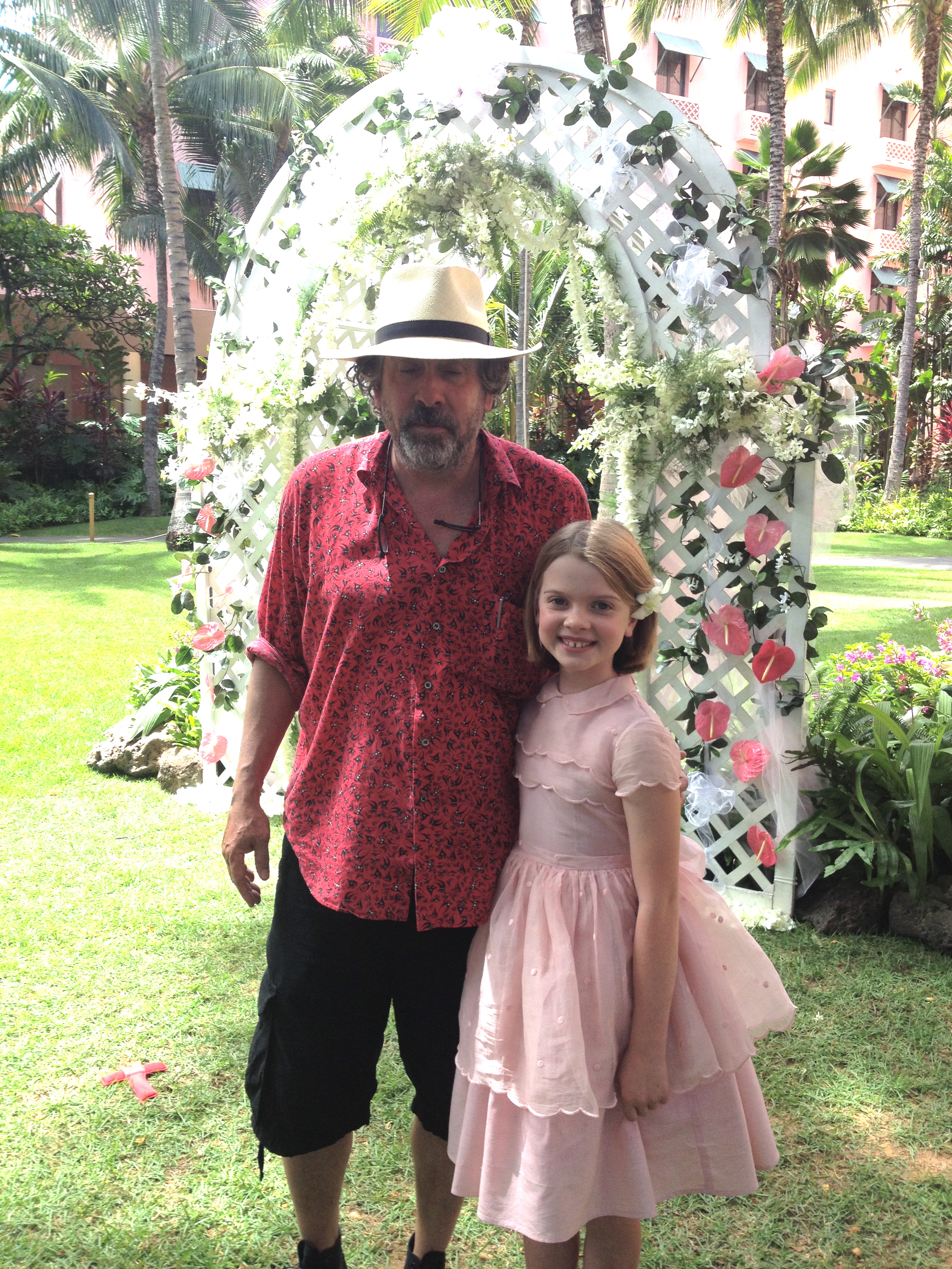 Delaney Raye Wrapping on the set of Big Eyes, with Tim Burton at the Royal Hawaiian in Hawaii :)