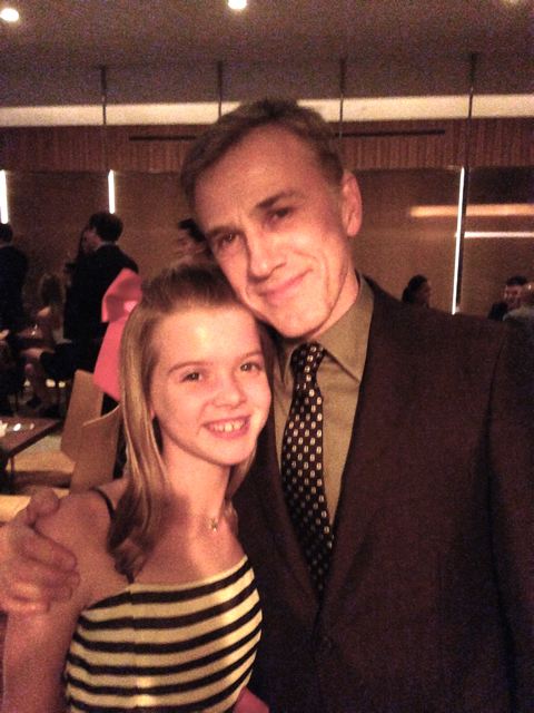 The Amazingly gifted Christoph Waltz and Delaney Raye at the Red Carpet Premiere of Big Eyes in NYC