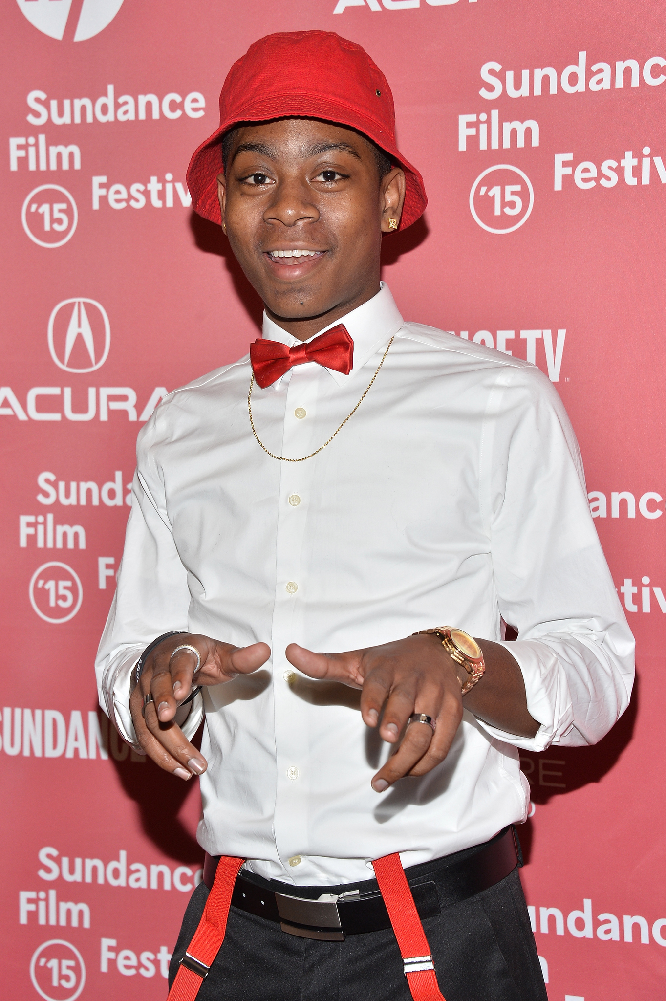 RJ Cyler at event of As ir Erlas, ir mirstancioji (2015)