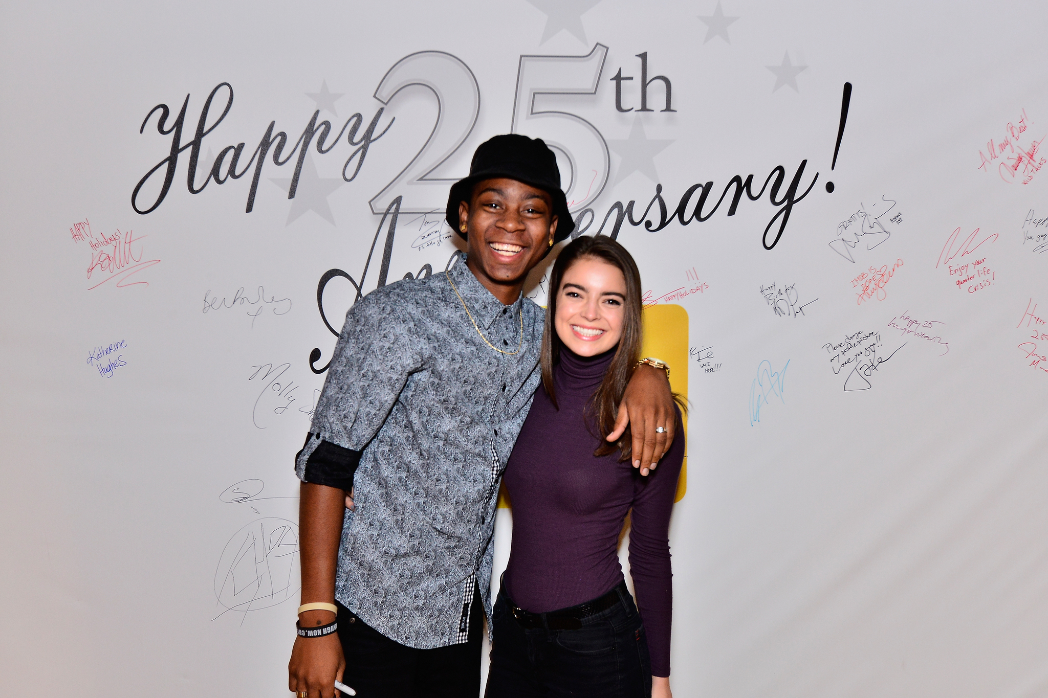 Katherine Hughes and RJ Cyler at event of The IMDb Studio (2015)