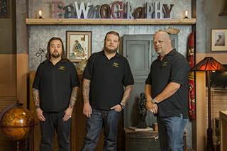 Still of Rick Harrison, Corey Harrison and Austin 'Chumlee' Russell in Pawnography (2014)