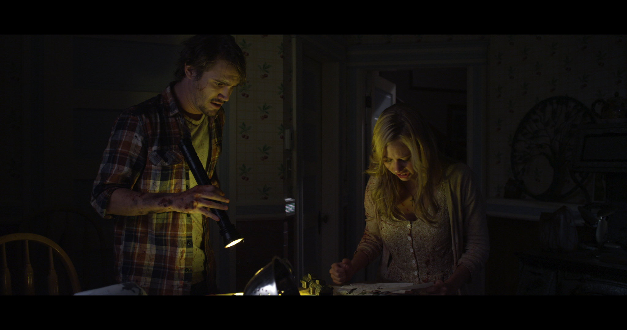 Still of Jesse James and Chelsea Farthing in The Hollow One (2015)