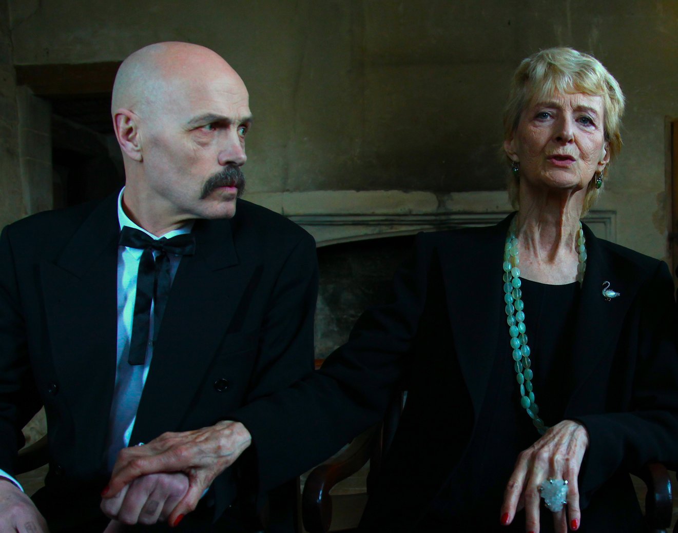 Olegar Fedoro and Caroline Blakiston as Kilov and mother in For Elsie