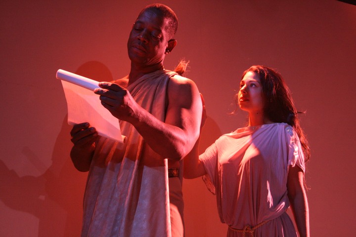 onstage for Athena Theatre's Metamorphoses 2008