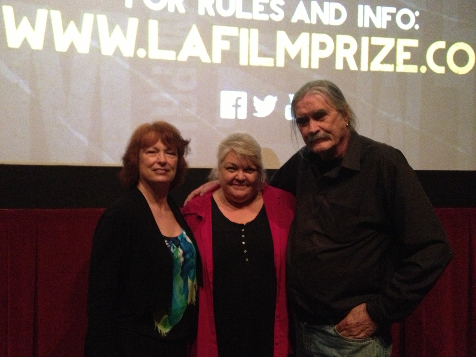 Denise Nall, Susan McPhail and Johnny McPhail - LA Film Prize ceremony