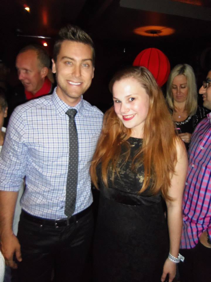 With Lance Bass at the 