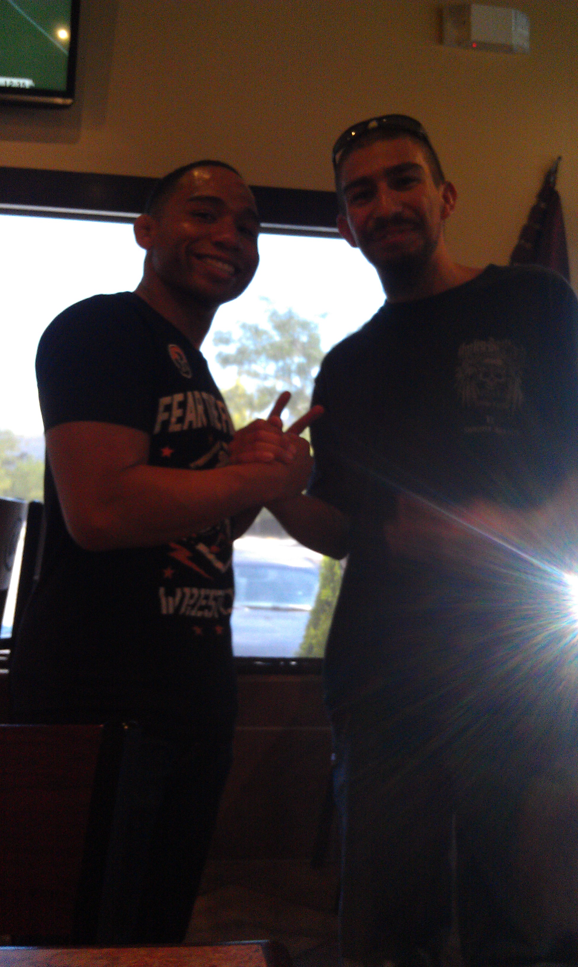 UFC fighter Jon Dodson and me
