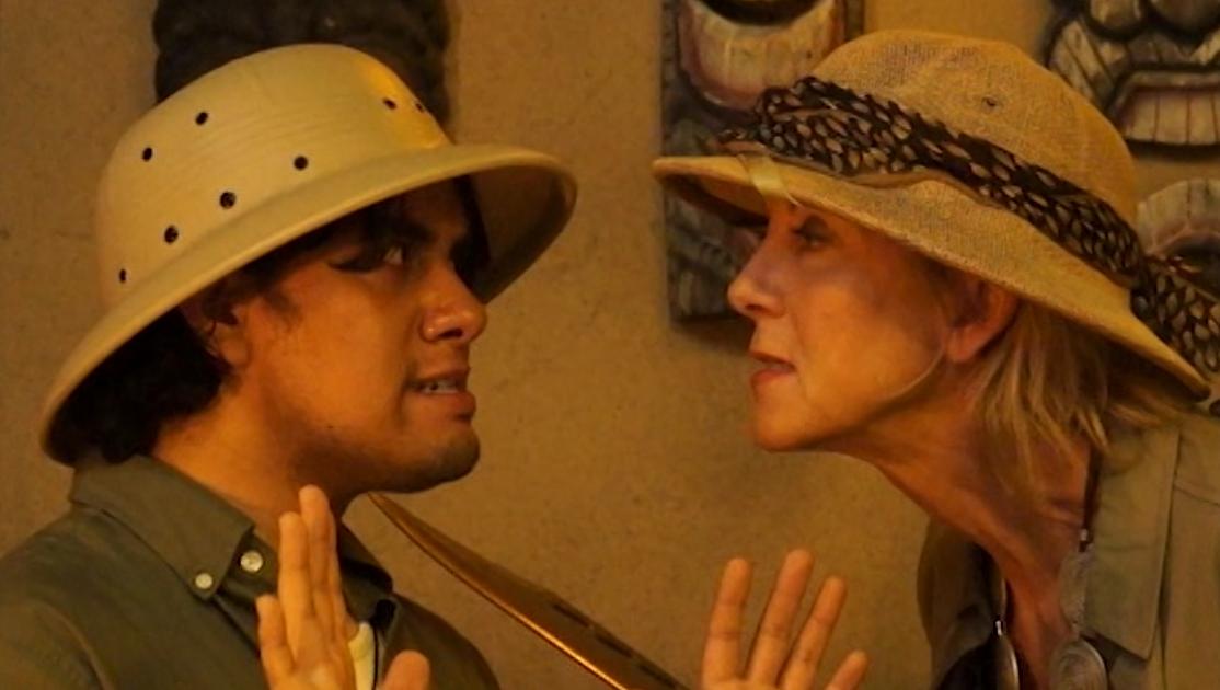 Still of Nancy Krayer and Scott Mena in Nyoka and the Lost Amulet of Vultura (2014)