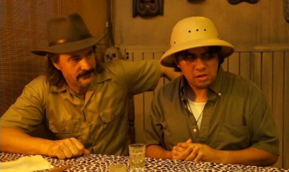 Still of Cliff Weikal and Scott Mena in Nyoka and the Lost Amulet of Vultura (2014)
