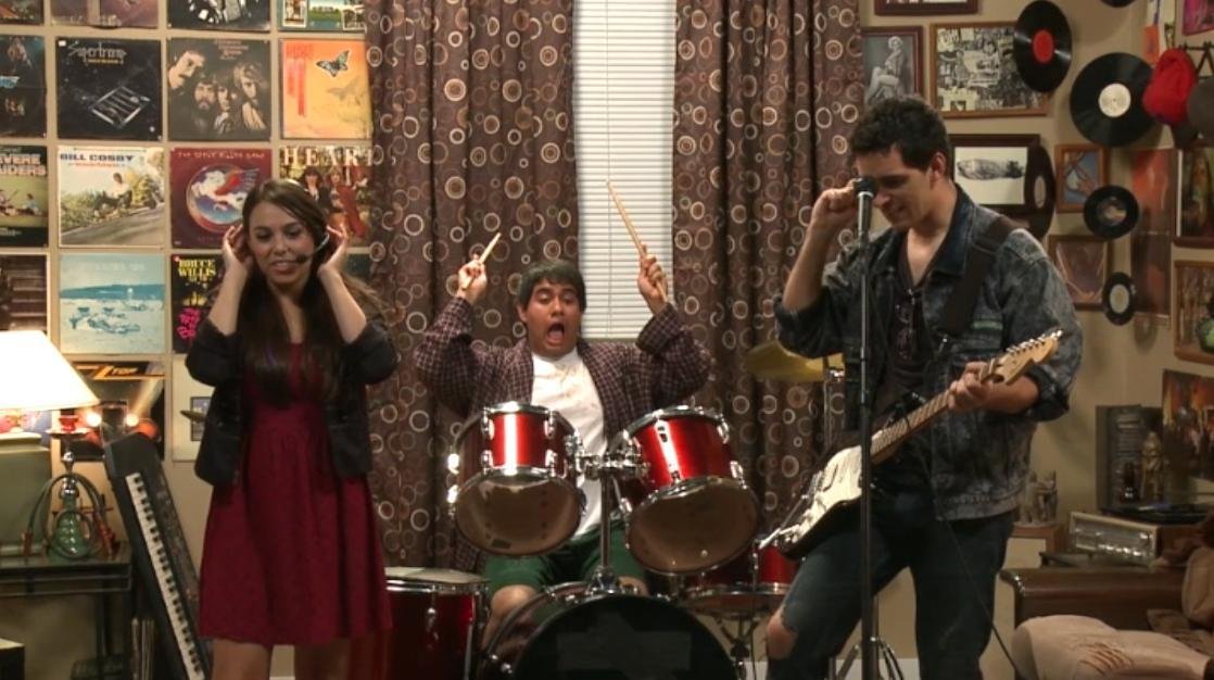 Still of Rebecca Galarza, Scott Mena, and Luke Balagia in BAND TOGETHER (2013)