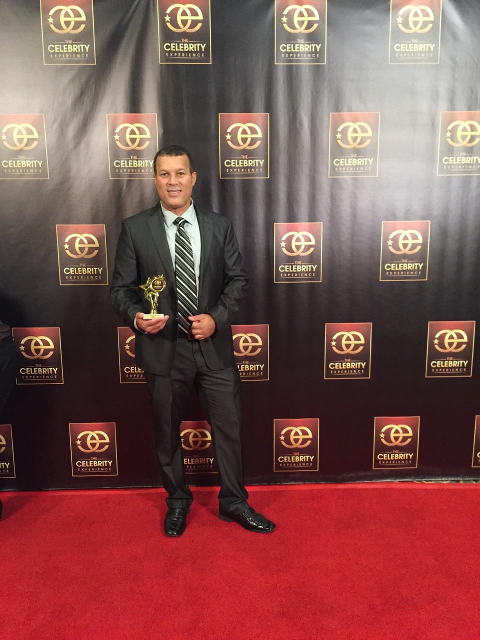I walk the rep carpet after awarded the best commercial actor category