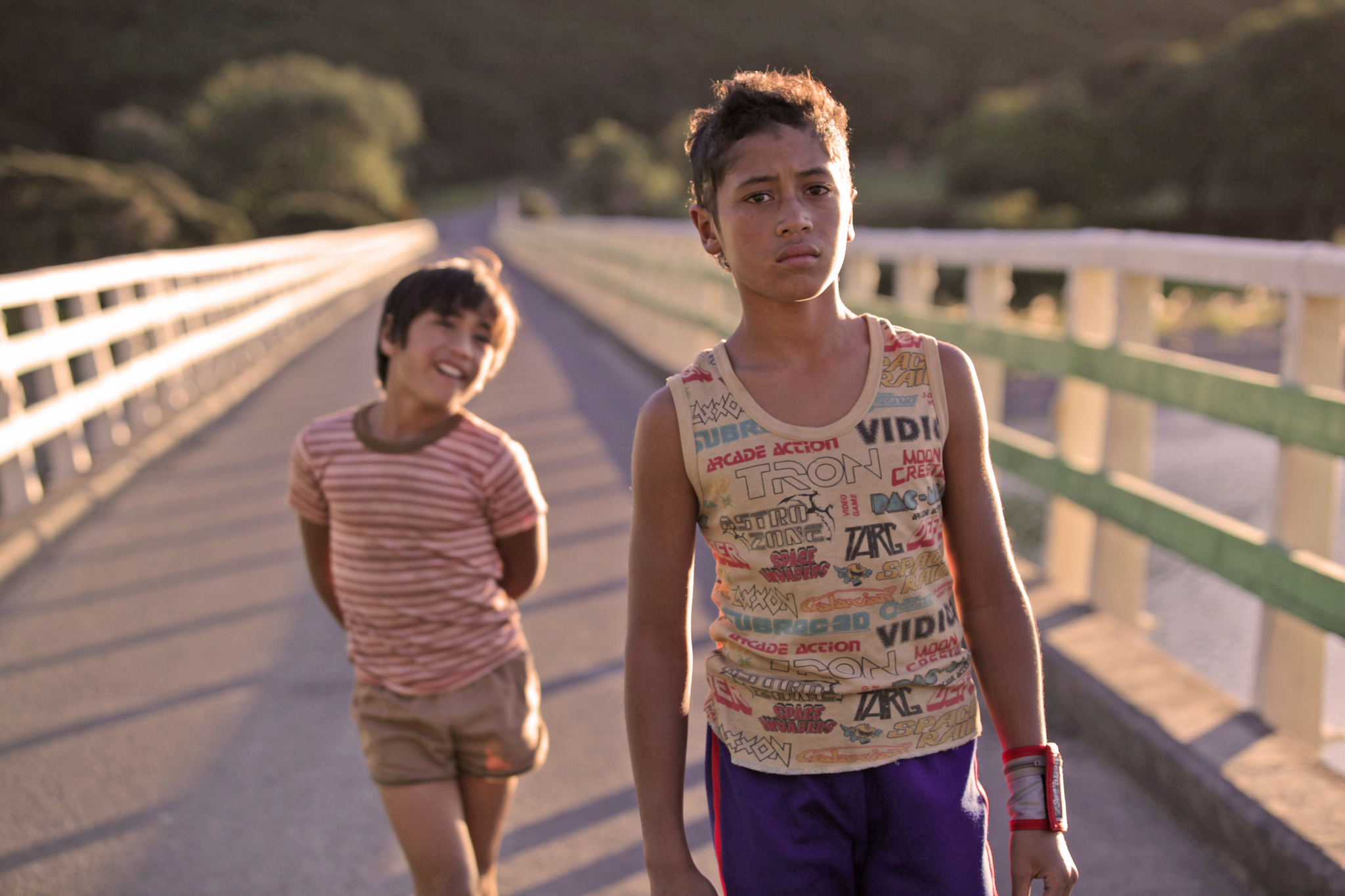 Still of James Rolleston and Te Aho Eketone-Whitu in Boy (2010)