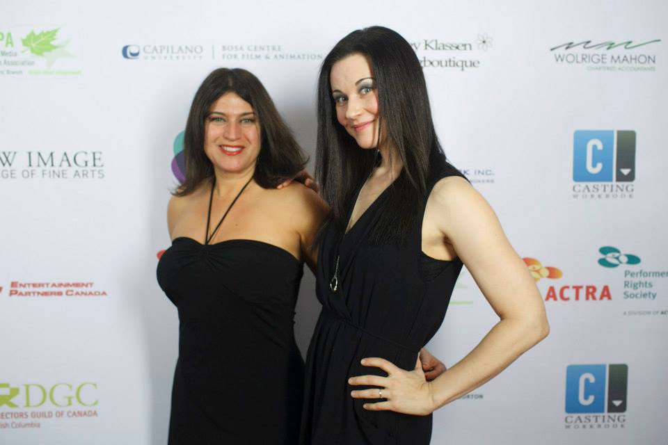 Iris Paluly with Kyla Wise at the UBCP/ACTRA Awards Gala 2013