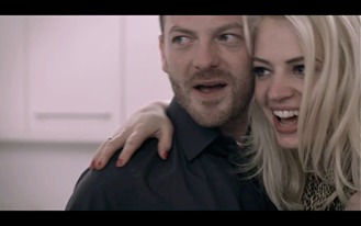 Chloe Farnworth and Maxim Wrottesley. Still from feature film Dirty Money.