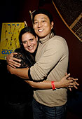 Monique Curnen and Sung Kang at Finishing the Game, Sundance Film Fest 2007