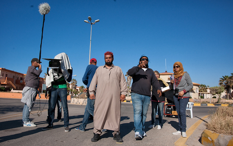 Director Osama Rezg And Actor Nader Al-lwlbe In Libyan Drama Phobia